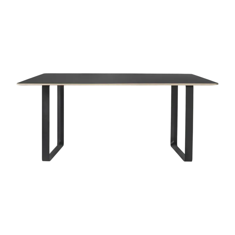 Table noire piétement noir 170 cm 70-70 - Muuto - The Cool Republic