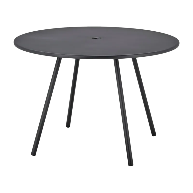 Table ronde en aluminum noir Area - Cane-Line - The Cool Republic