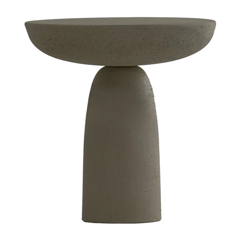 Table ronde en béton ciré anthracite 50 x 47 cm Olo - Mogg - The Cool Republic