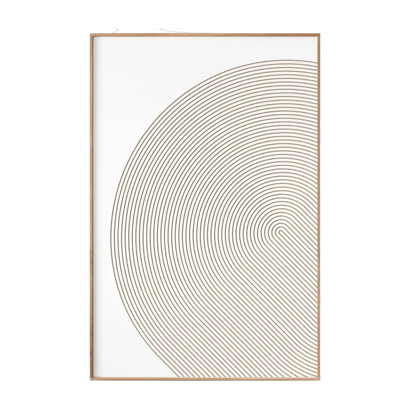 Tableau blanc avec reliefs 60 x 90 cm Chergui - Kōje & Møhe - The Cool Republic