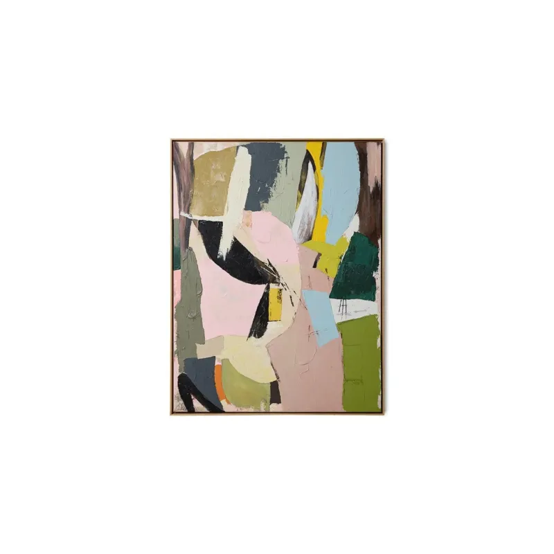 Tableau de peinture en toile et bois 103x143cm Colour cult - HKliving - The Cool Republic