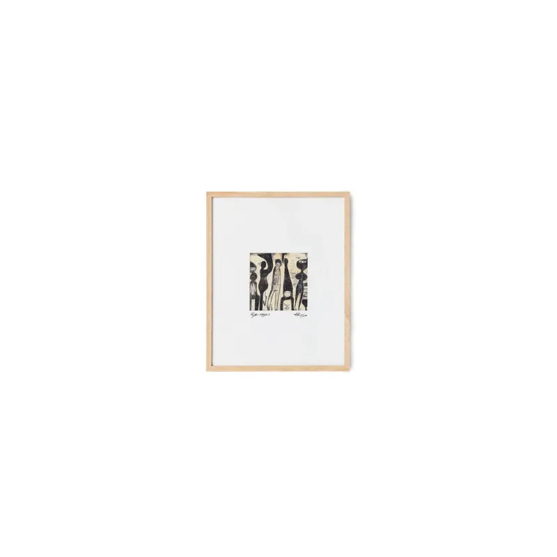 Tableau en bois de chêne 40x50cm Funky ninja's - HKliving - The Cool Republic