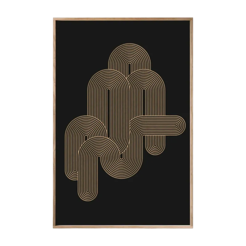 Tableau noir avec reliefs 40 x 60 cm Hegoa - Kōje & Møhe - The Cool Republic
