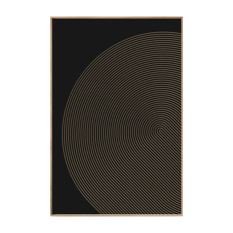 Tableau noir avec reliefs 60 x 90 cm Chergui - Kōje & Møhe - The Cool Republic