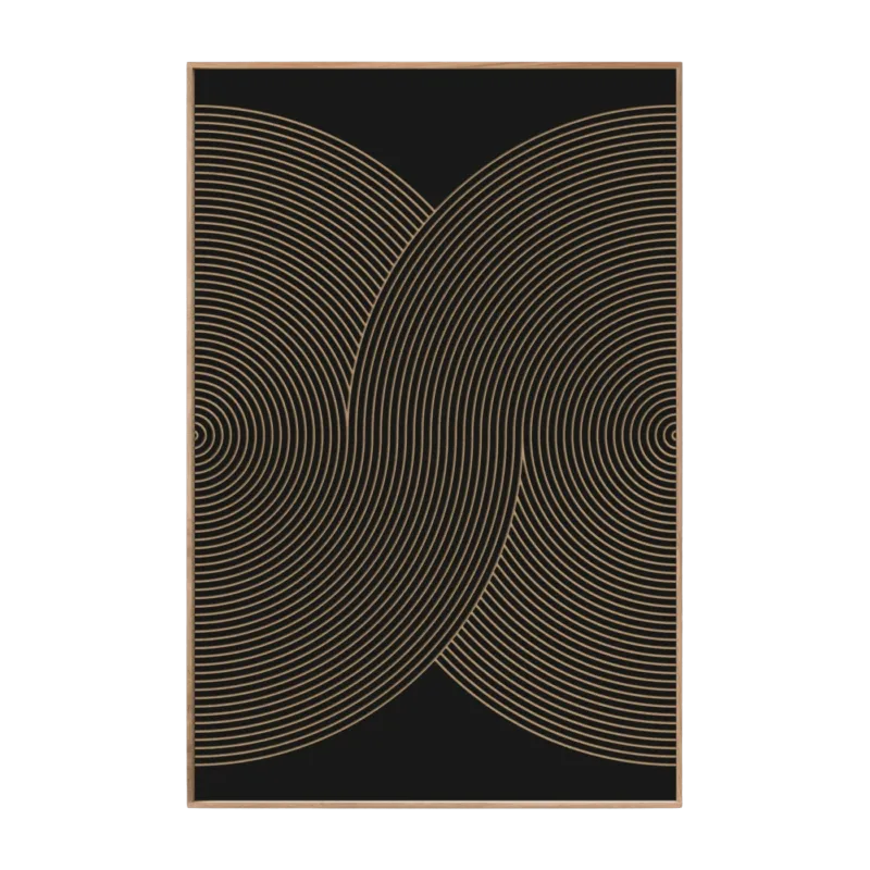 Tableau noir avec reliefs 60 x 90 cm Foehn - Kōje & Møhe - The Cool Republic