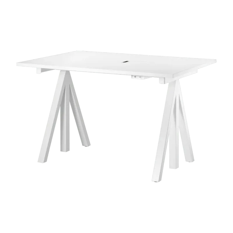 Tablette de bureau en stratifié blanc 120x78cm Works - String furniture - The Cool Republic