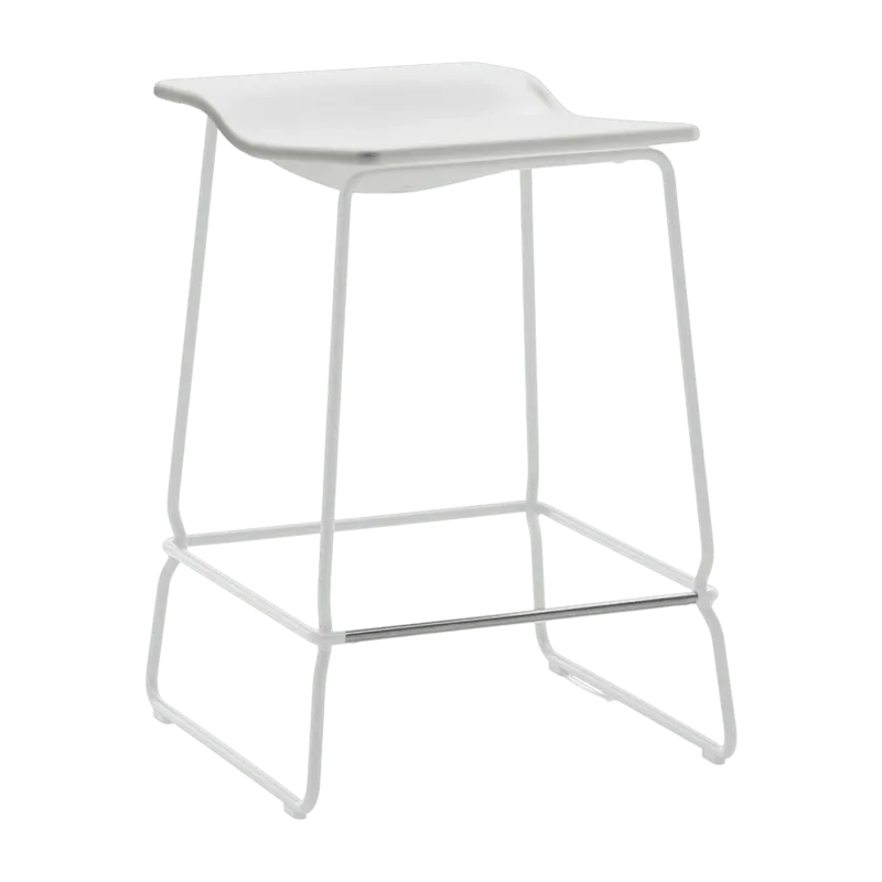 Tabouret blanc 61,5 cm Last Minute - Viccarbe - The Cool Republic