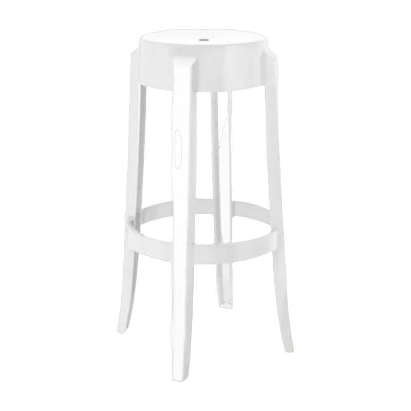 Tabouret blanc 75 cm Charles Ghost - Kartell - The Cool Republic