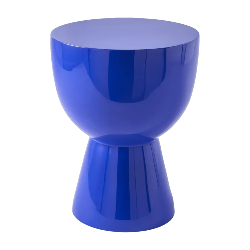 Tabouret bleu foncé laqué Tip Tap - Pols Potten - The Cool Republic