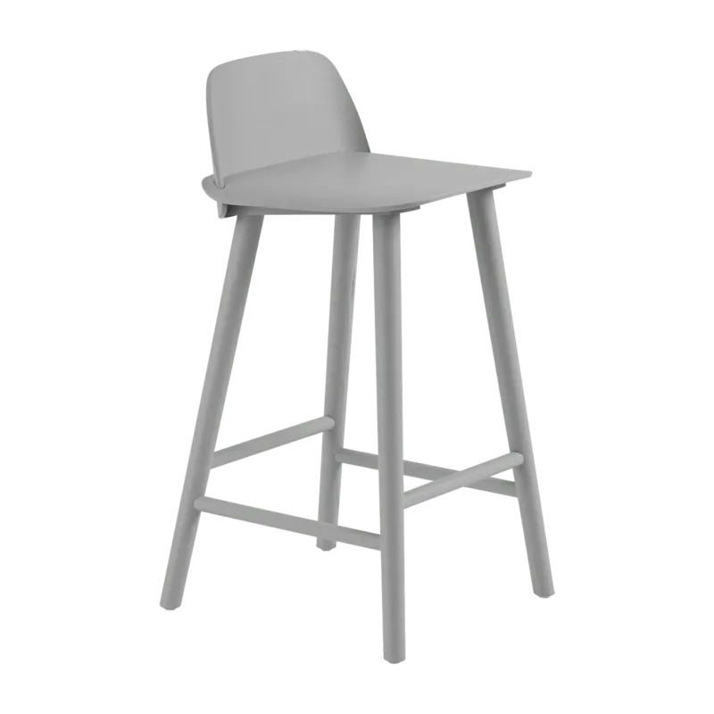Tabouret de bar 65 cm gris Nerd - Muuto - The Cool Republic