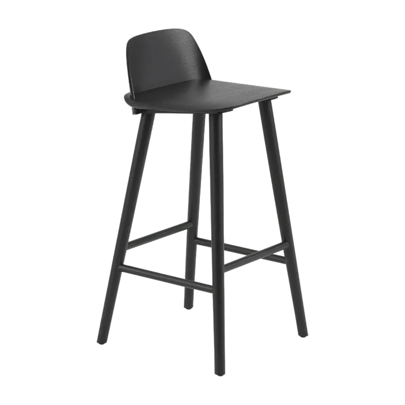Tabouret de bar 75 cm noir Nerd - Muuto - The Cool Republic