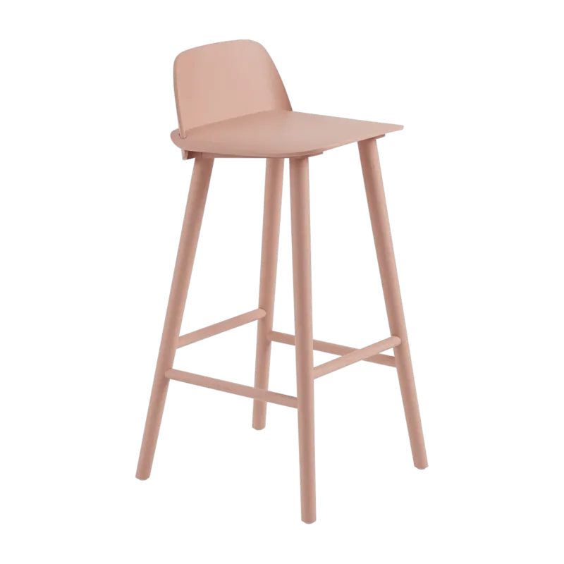 Tabouret de bar 75 cm rose Nerd - Muuto - The Cool Republic