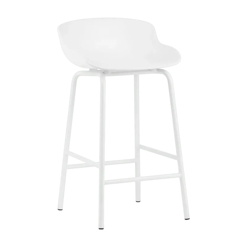 Tabouret de bar en acier et pp blanc 65 cm Hyg - Normann Copenhagen - The Cool Republic