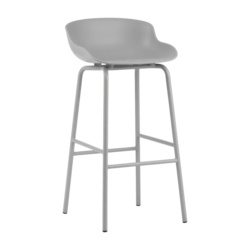 Tabouret de bar en acier et pp gris 75 cm Hyg - Normann Copenhagen - The Cool Republic