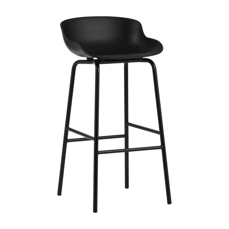 Tabouret de bar en acier et pp noir 75 cm Hyg - Normann Copenhagen - The Cool Republic