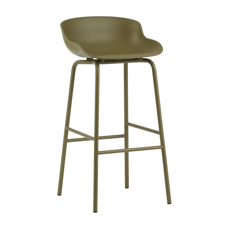 Tabouret de bar en acier et pp olive 75 cm Hyg - Normann Copenhagen - The Cool Republic