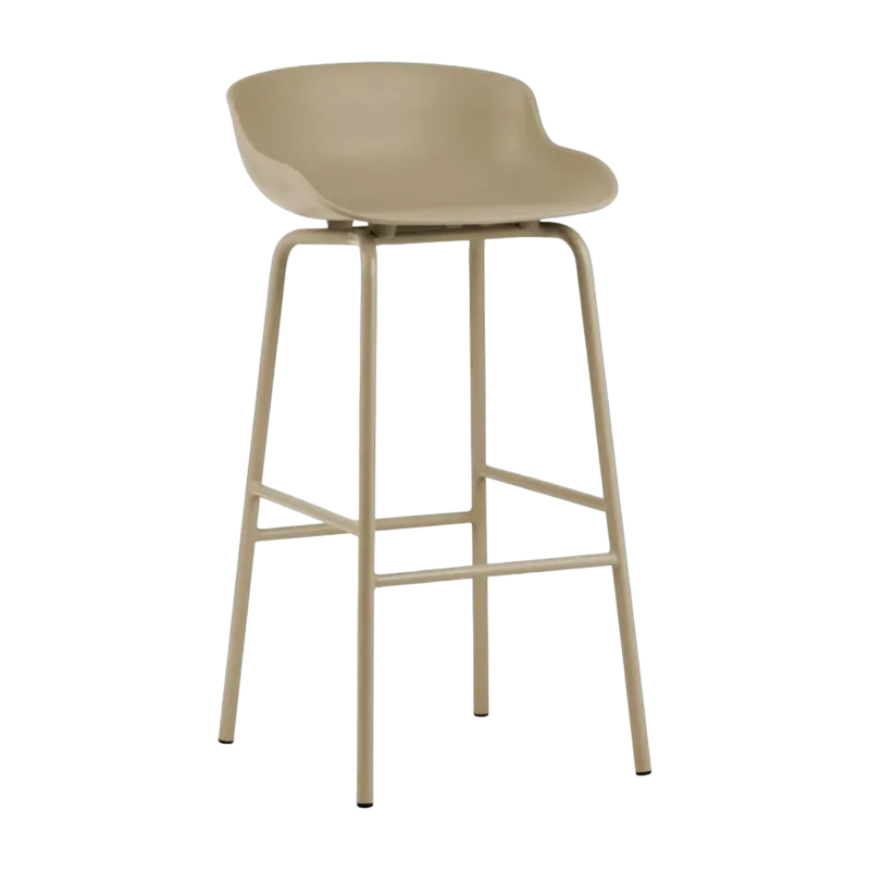 Tabouret de bar en acier et pp sable 75 cm Hyg - Normann Copenhagen - The Cool Republic
