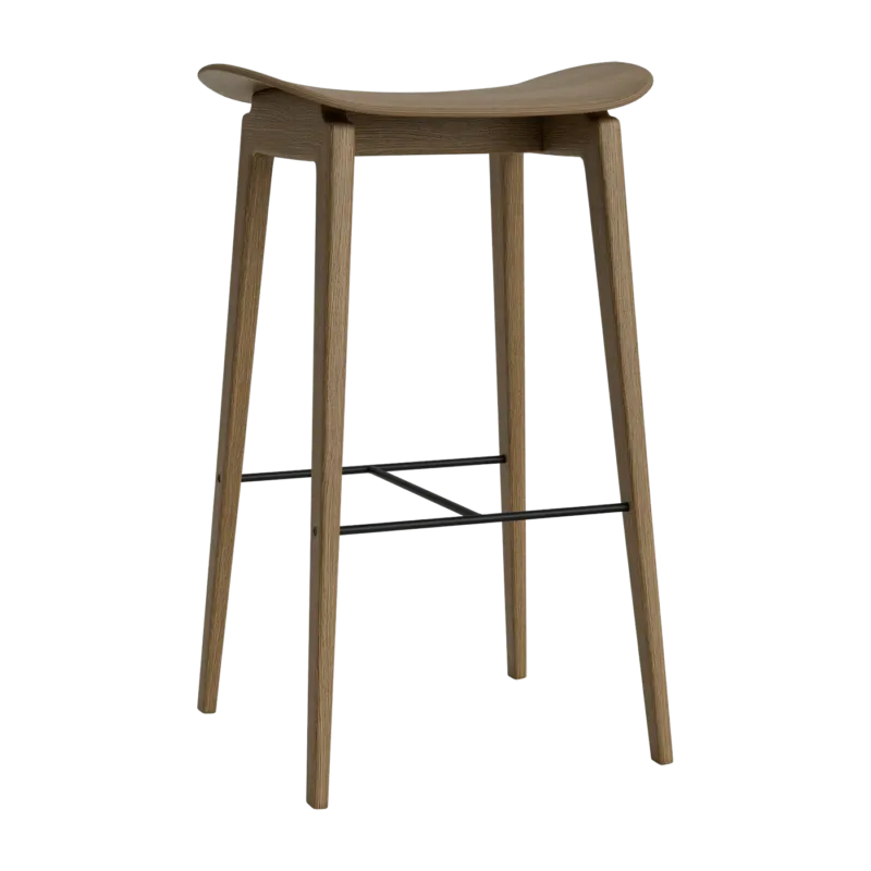 Tabouret de bar en chêne fumé clair 65 cm NY11 - NORR11 - The Cool Republic