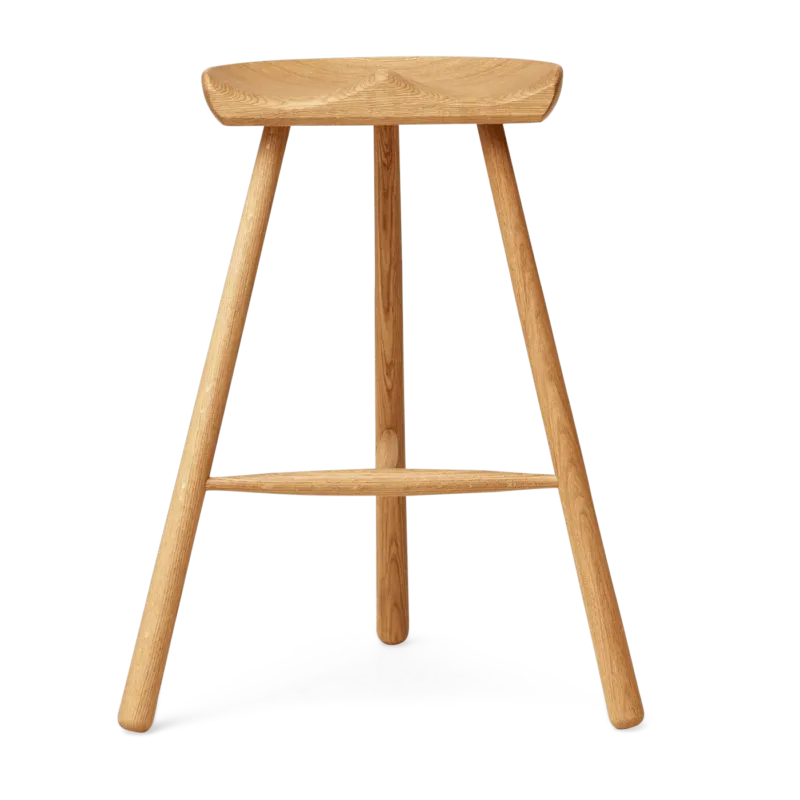 Tabouret de bar en chêne naturel 68 cm Shoemaker - Form & Refine - The Cool Republic