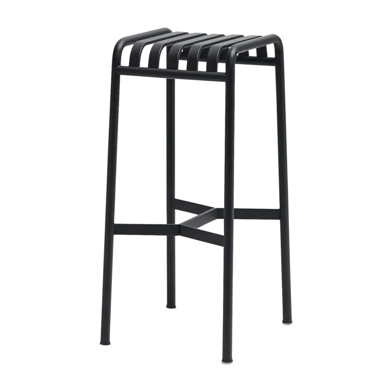 Tabouret de bar en métal anthracite Palissade - HAY - The Cool Republic