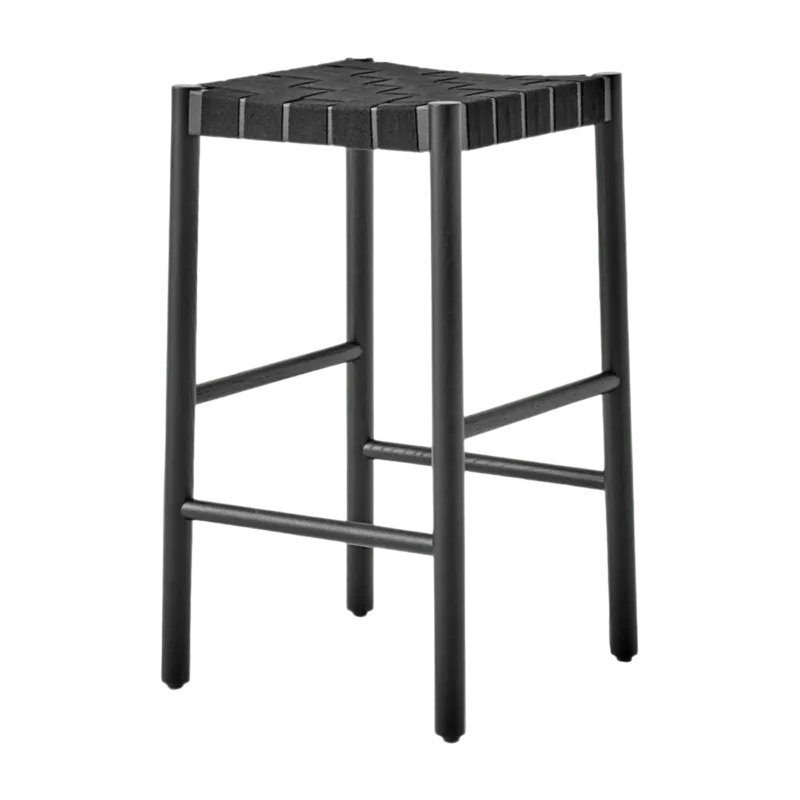 Tabouret de bar noir et piètement noir Betty TK7 - &tradition - The Cool Republic