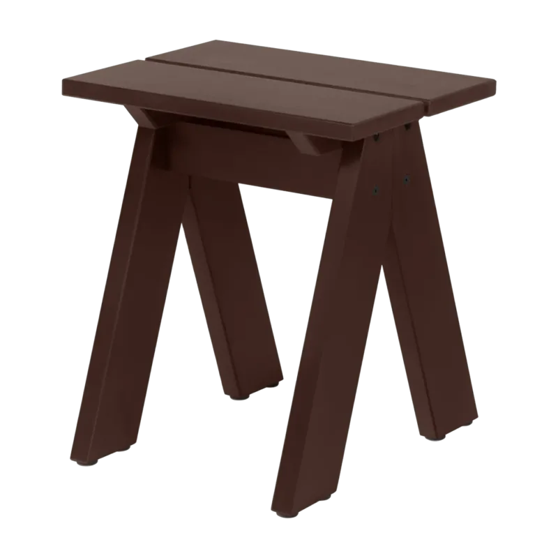 Tabouret de jardin en bois de pin massif brun cacao 40x40x44cm Navo - noo.ma - The Cool Republic