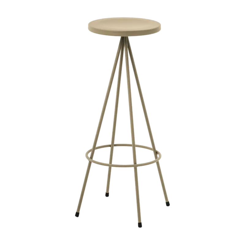 Tabouret en acier gris olive 75 cm Nuta - Mobles 114 - The Cool Republic