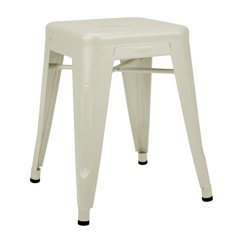 Tabouret en acier H45 Ivoire mat - Tolix - The Cool Republic