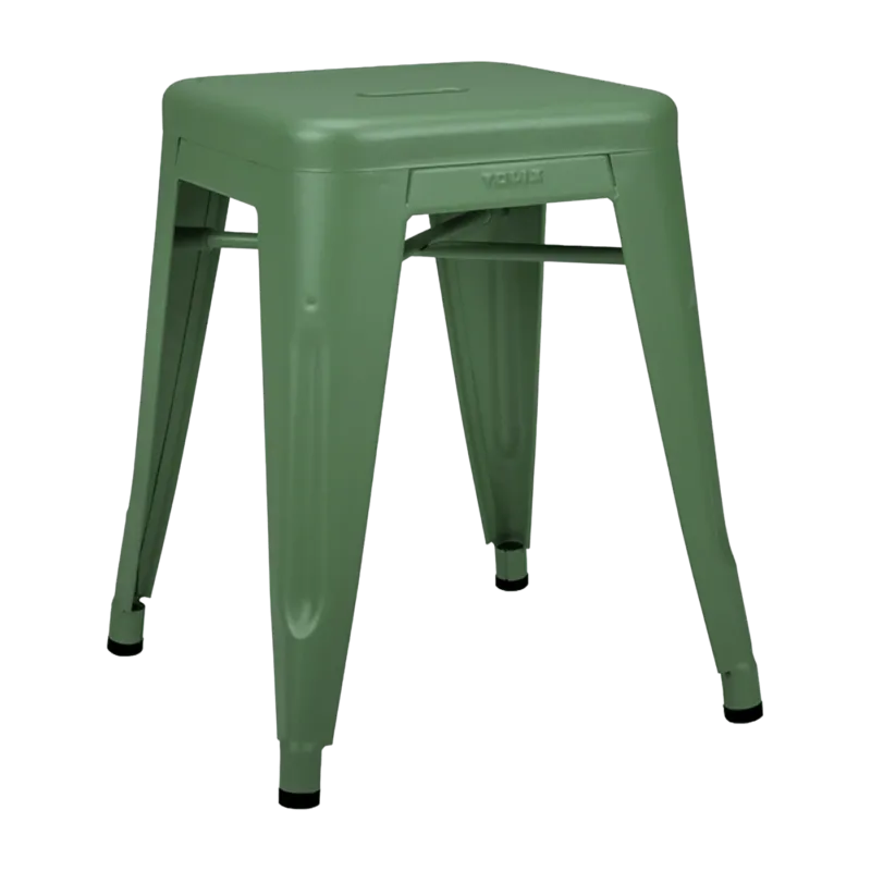 Tabouret en acier H45 Romarin mat fine texture - Tolix - The Cool Republic