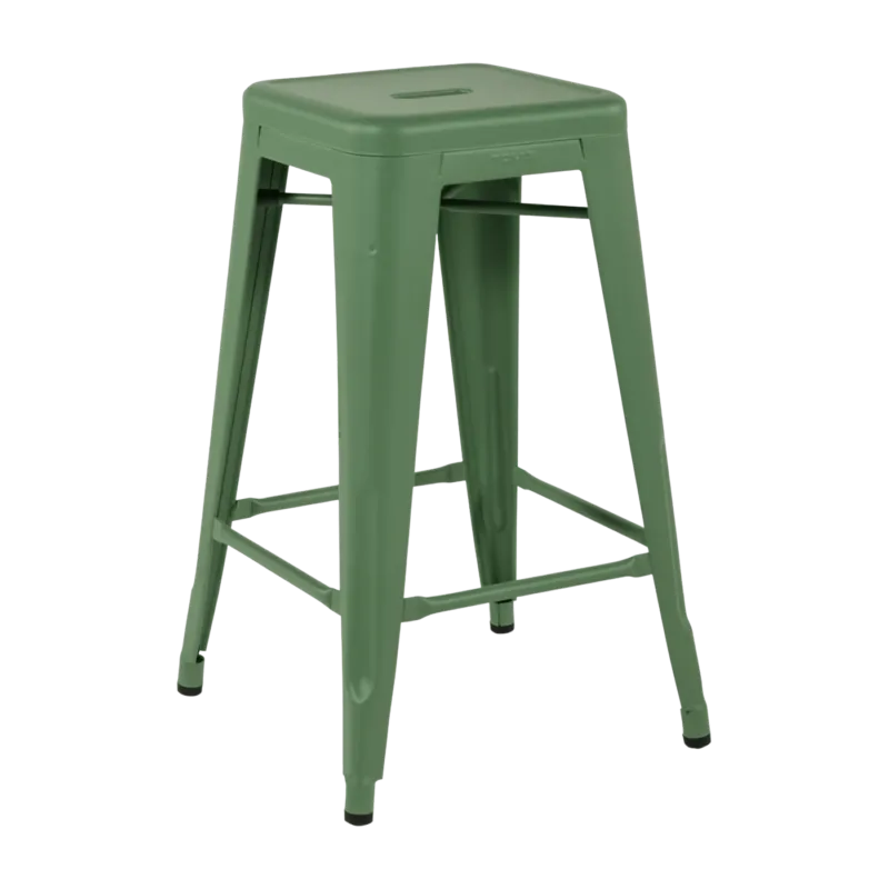Tabouret en acier H65 Romarin mat fine texture - Tolix - The Cool Republic