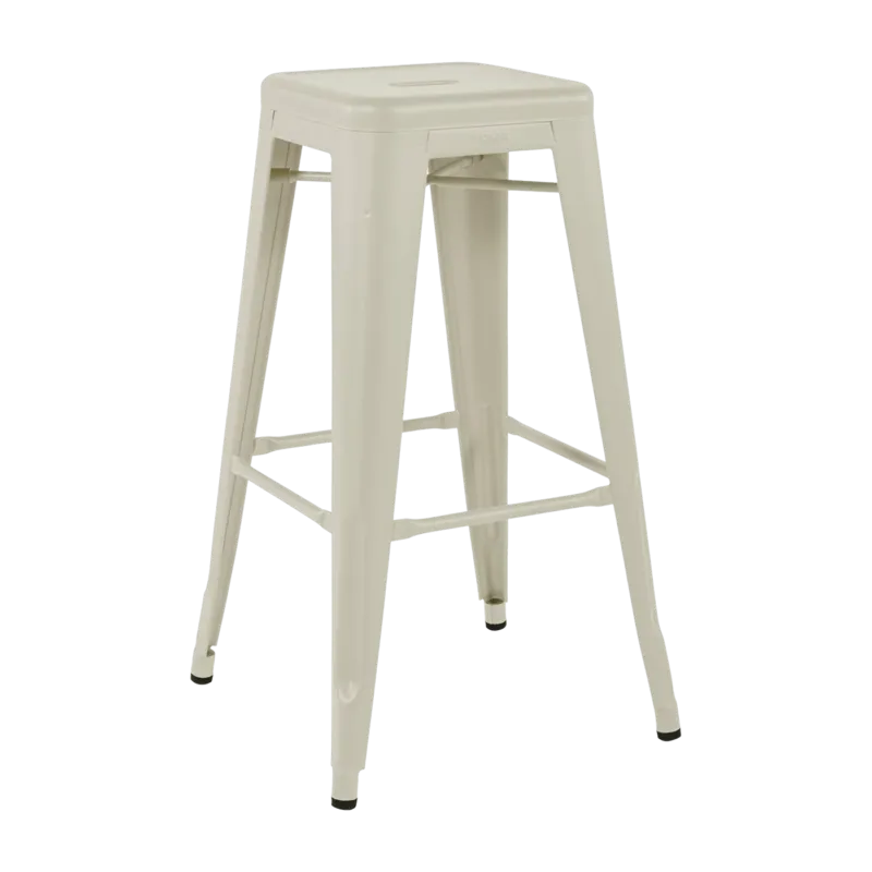 Tabouret en acier H75 Ivoire mat - Tolix - The Cool Republic