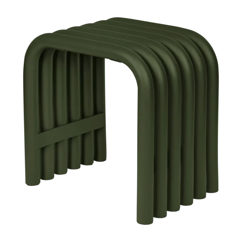 Tabouret en acier vert forêt Nokk - noo.ma - The Cool Republic