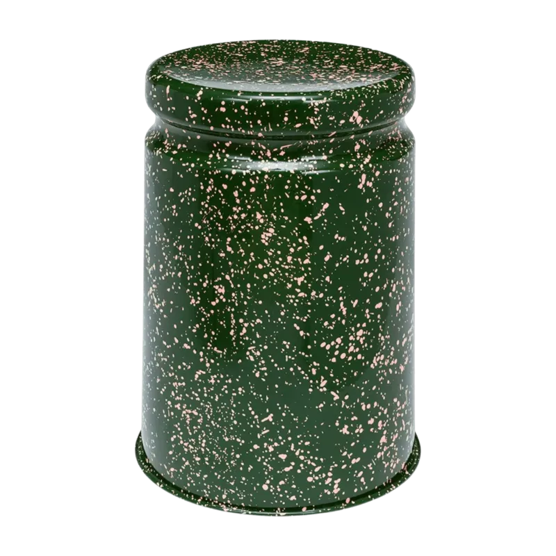 Tabouret en acier vert tacheté de rose Last Stool - Hem - The Cool Republic