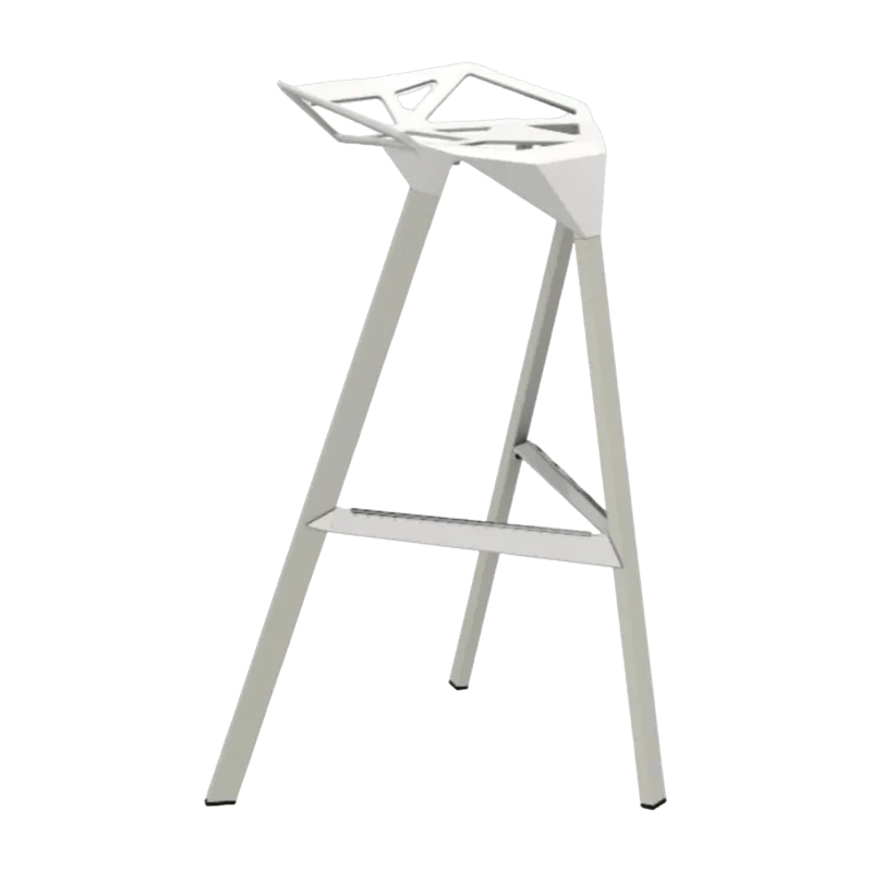 Tabouret en aluminium blanc 77 cm One - Magis - The Cool Republic