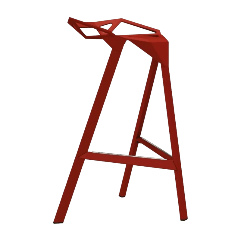 Tabouret en aluminium rouge 67 cm One - Magis - The Cool Republic
