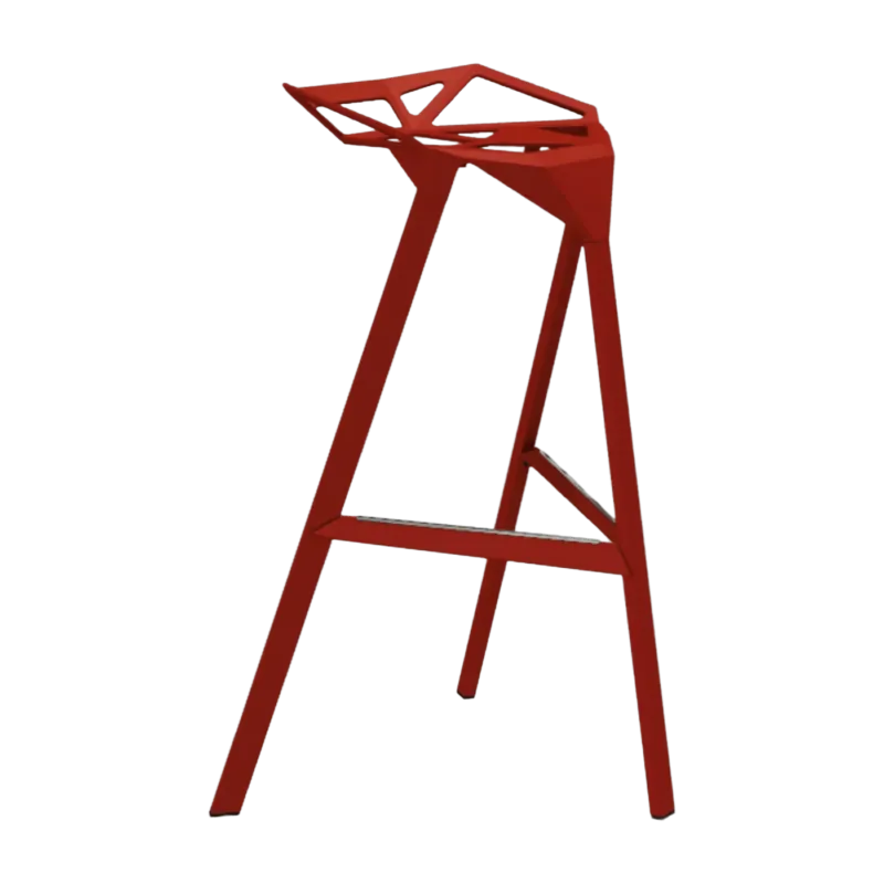 Tabouret en aluminium rouge 77 cm One - Magis - The Cool Republic