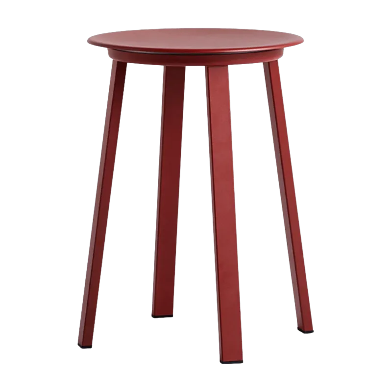 Tabouret en aluminium rouge Revolver - HAY - The Cool Republic