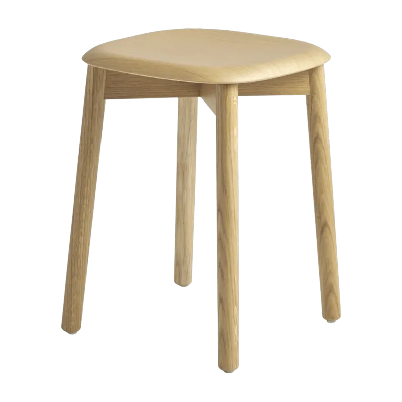 Tabouret en bois de chêne crème Soft Edge 72 - HAY - The Cool Republic