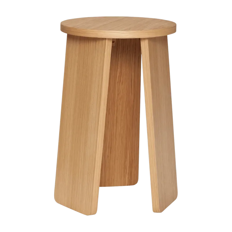 Tabouret en bois de chêne - Hübsch - The Cool Republic