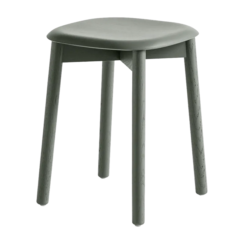 Tabouret en bois de chêne vert clair Soft Edge 72 - HAY - The Cool Republic