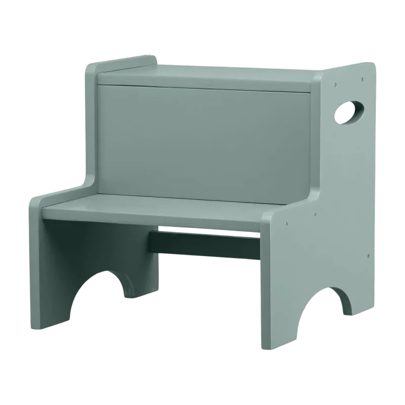 Tabouret en bois pour enfant olive Step Up - Nofred - The Cool Republic