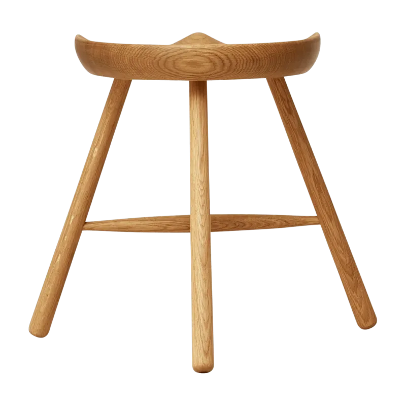 Tabouret en chêne naturel 49 cm Shoemaker - Form & Refine - The Cool Republic