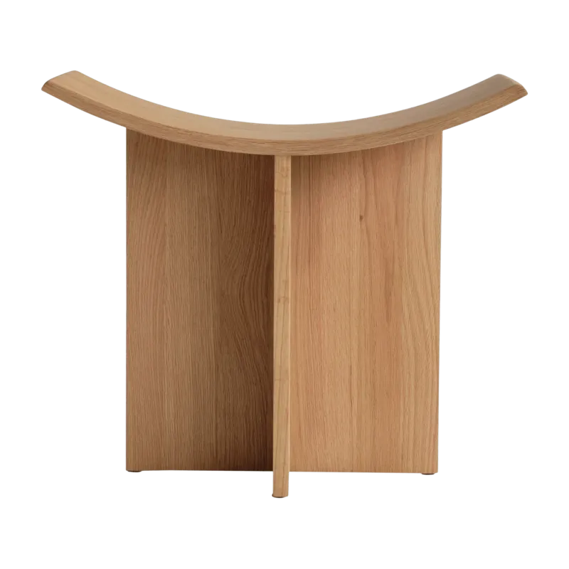 Tabouret en chêne naturel 60x30x54cm Brutus - 101 COPENHAGEN - The Cool Republic