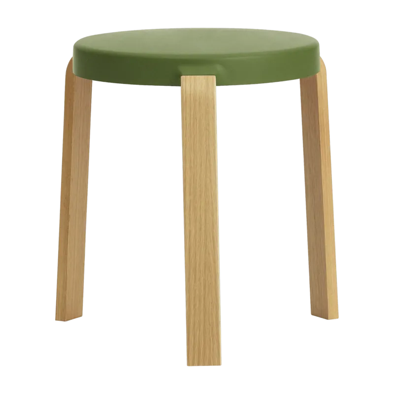 Tabouret en chêne vert TAP Olive - Normann Copenhagen - The Cool Republic