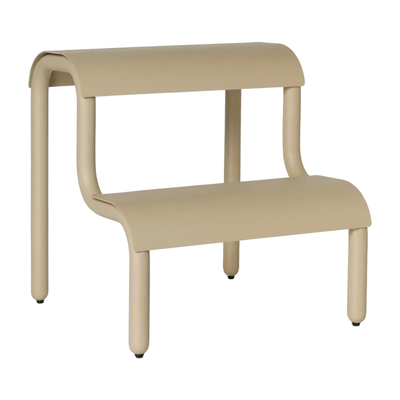 Tabouret en fer cachemire 34 x 36,2 x 35,7 cm Up Step - Ferm Living - The Cool Republic