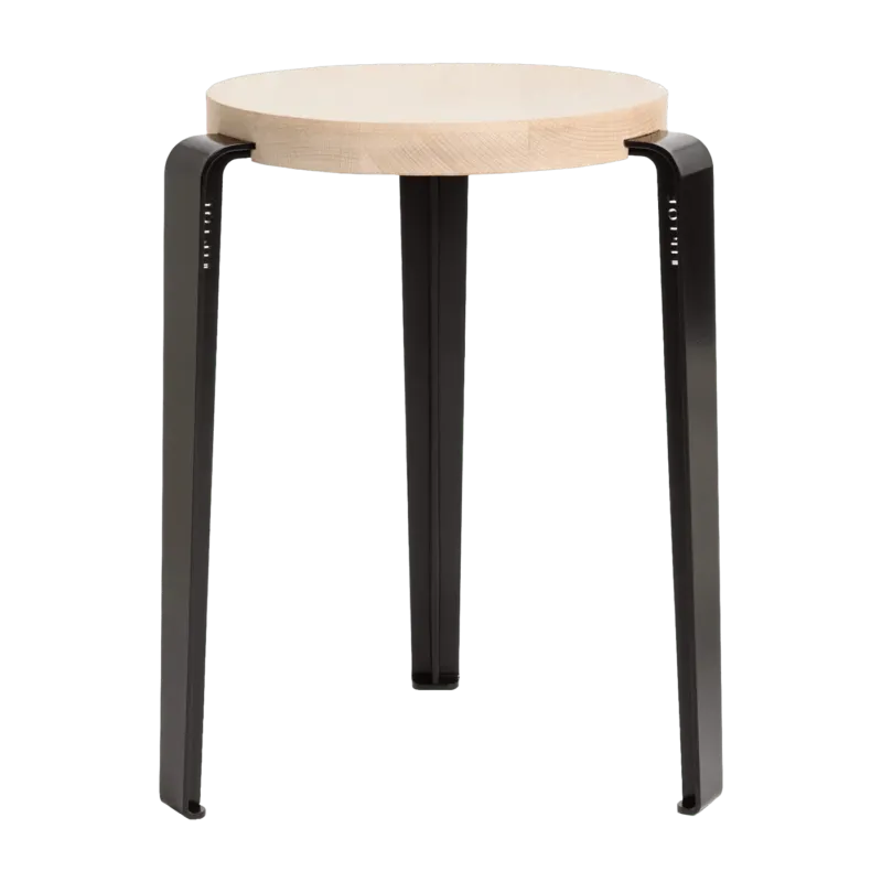 Tabouret en hêtre noir graphite Lou - TIPTOE - The Cool Republic