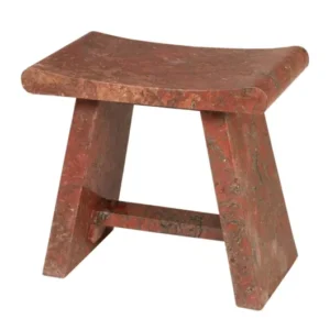 Tabouret en marbre java rosso 50x30x45cm Sam - Versmissen - The Cool Republic