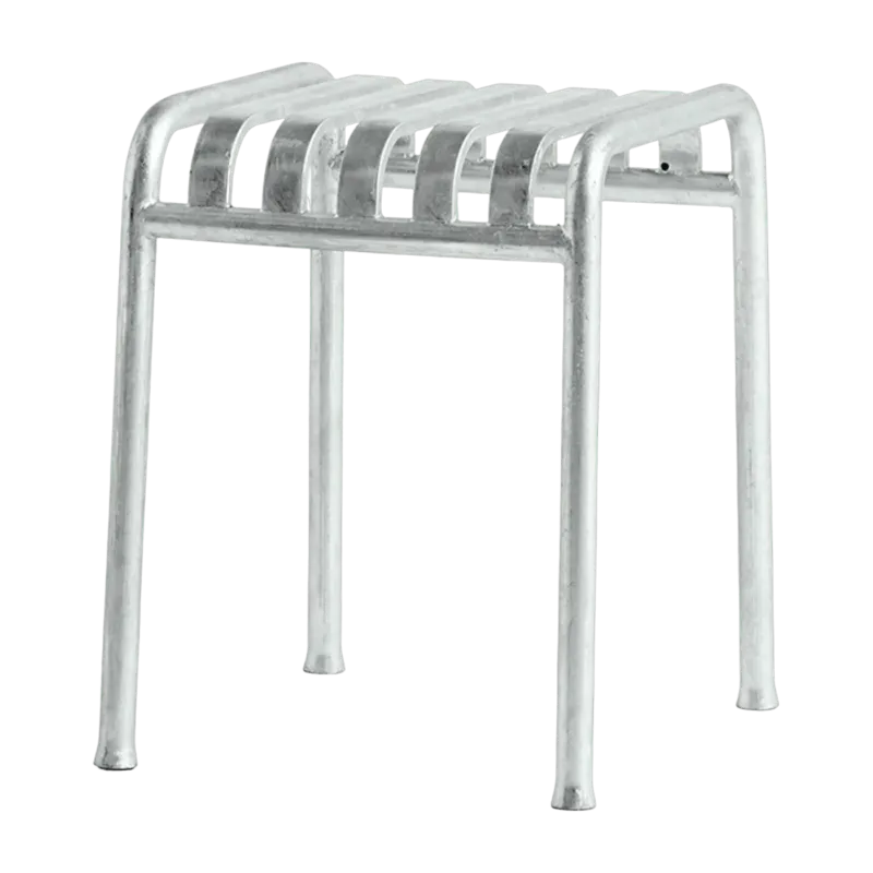 Tabouret en métal gris galvanisé Palissade - HAY - The Cool Republic