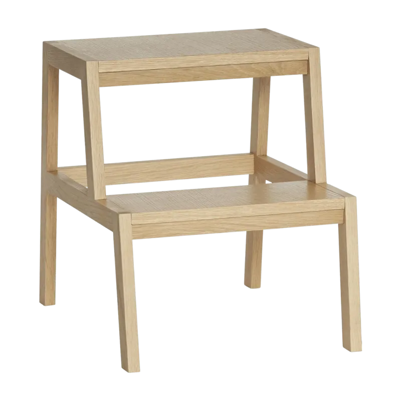 Tabouret en placage de chêne - Hübsch - The Cool Republic