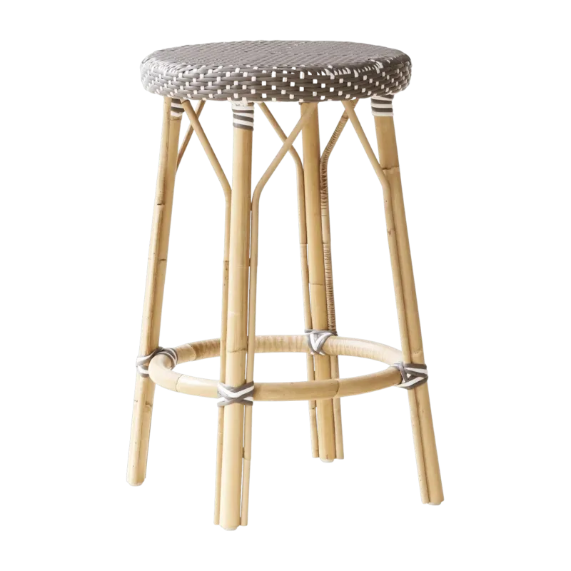 Tabouret en rotin marron 68 cm Simone - Sika Design - The Cool Republic